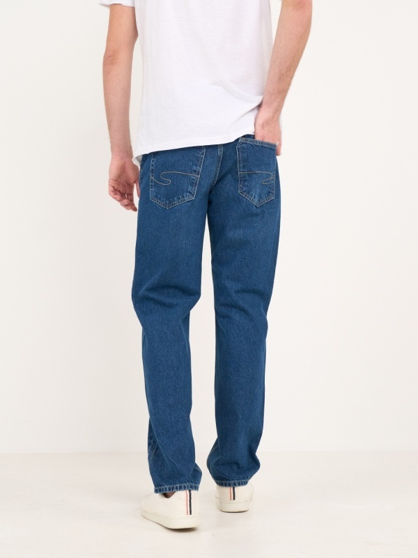 Lee Cooper - Blugi barbat regular cu aspect usor decolorat - Img 2