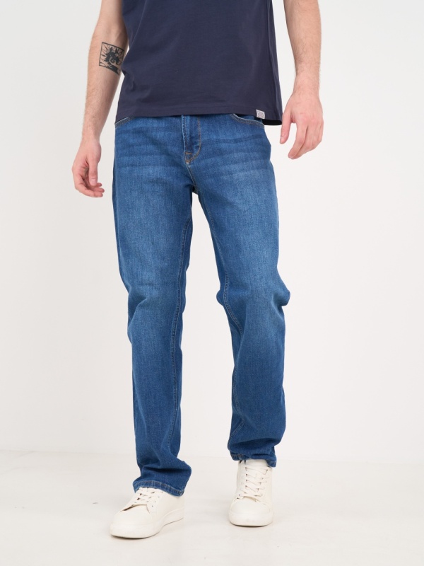 Lee Cooper - Blugi barbat regular cu aspect usor decolorat - Img 7