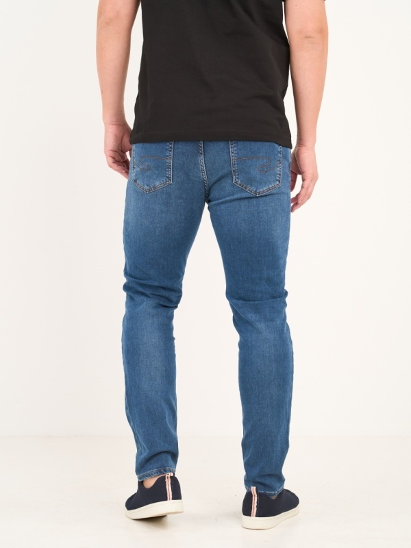 Lee Cooper - Blugi barbat slim cu aspect decolorat - Img 4