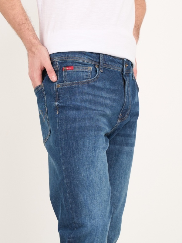 Lee Cooper - Blugi barbat slim cu aspect decolorat - Img 4