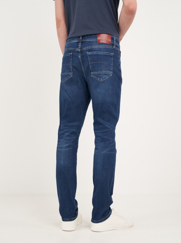 Lee Cooper - Blugi barbat slim cu aspect usor decolorat - Img 2