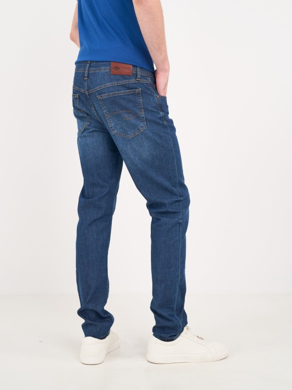 Lee Cooper - Blugi barbat slim cu aspect usor decolorat - Img 4