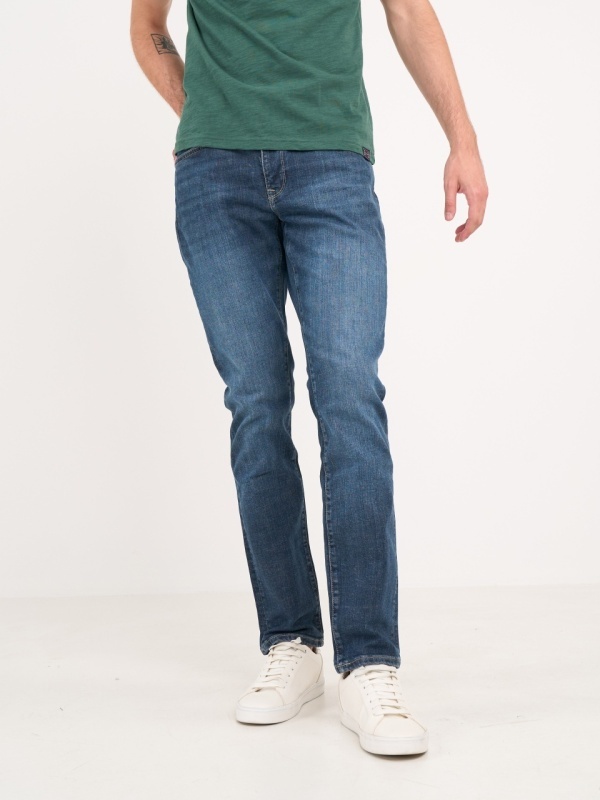 Lee Cooper - Blugi barbat slim cu aspect usor decolorat - Img 7