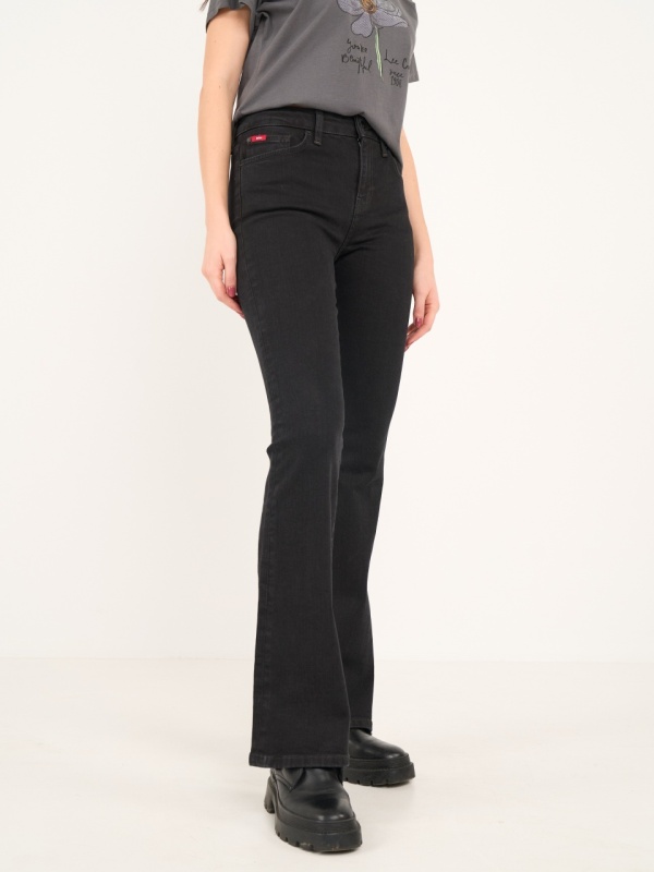 Lee Cooper - Blugi dama bootcut de culoare inchisa - Img 4