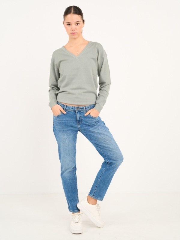 Lee Cooper - Blugi dama boyfriend cu aspect decolorat - Img 11