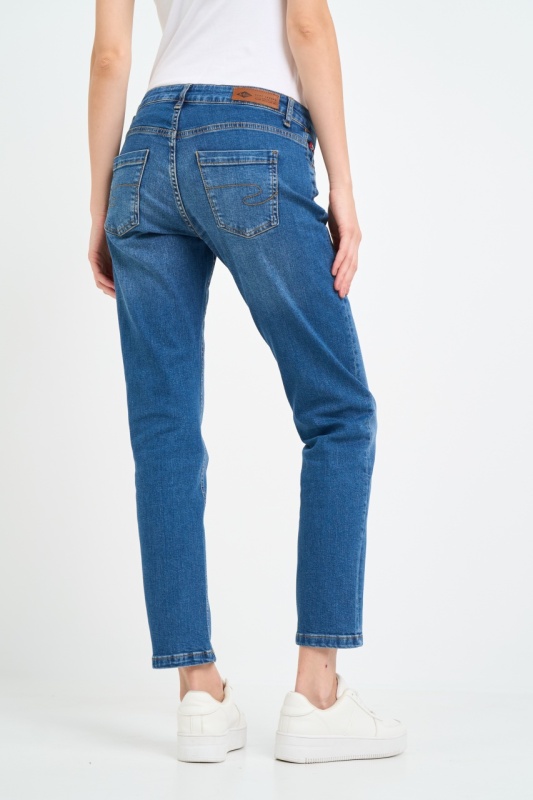 Lee Cooper - Blugi dama boyfriend cu aspect decolorat - Img 3