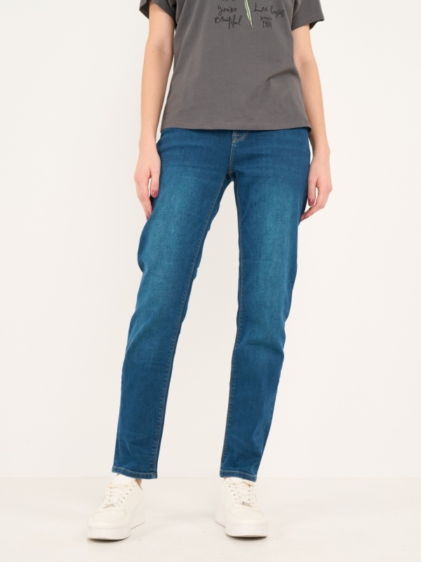 Lee Cooper - Blugi dama girlfriend cu aspect decolorat - Img 6