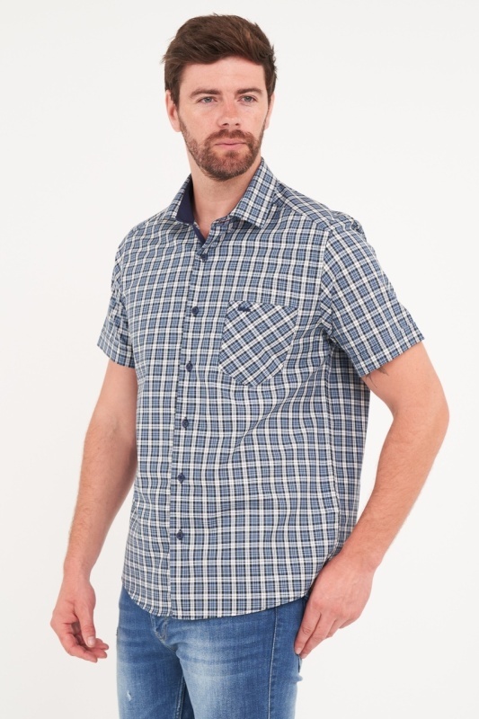 Lee Cooper - Camasa barbat maneca scurta cu model in carouri - Img 5