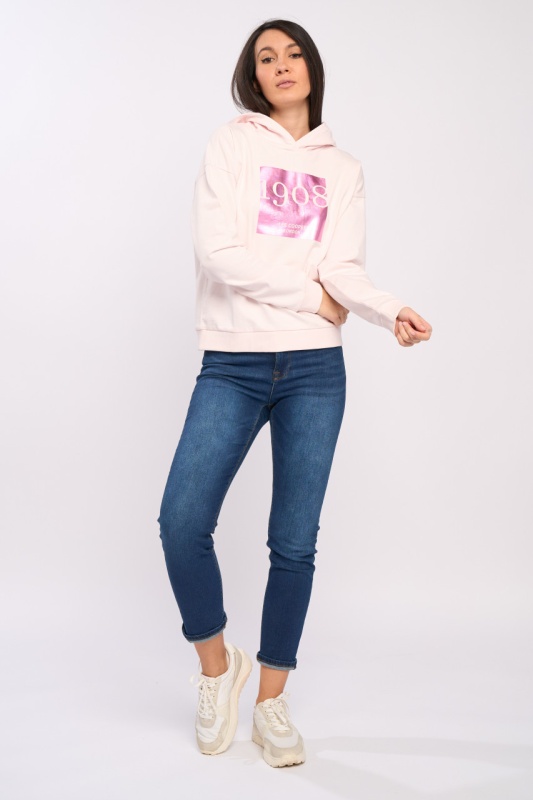 Lee Cooper - Hanorac dama cu gluga si imprimeu - Img 6