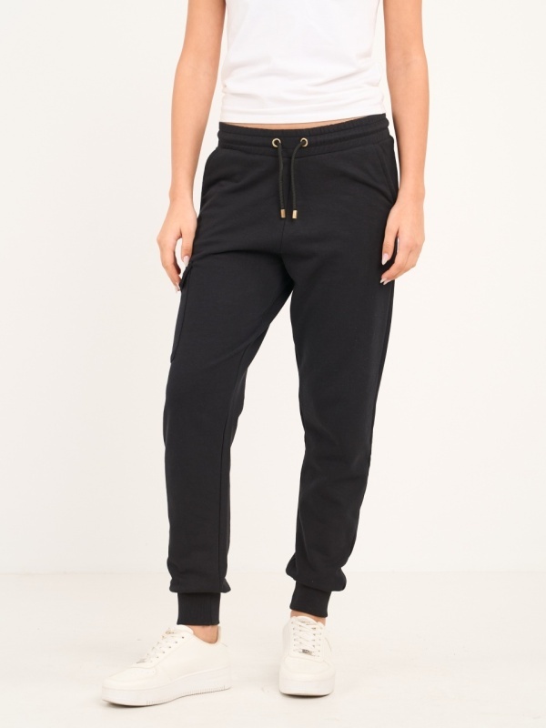 Lee Cooper - Pantaloni sport dama cu buzunare si logo aplicat - Img 8