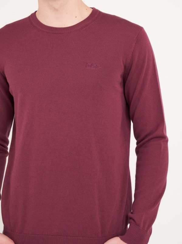 Lee Cooper - Pulover barbat cu maneca lunga de culoare uniforma - Img 3