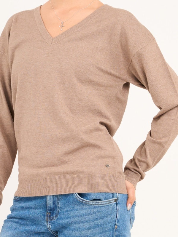 Lee Cooper - Pulover dama cu maneca lunga de culoare uniforma - Img 3