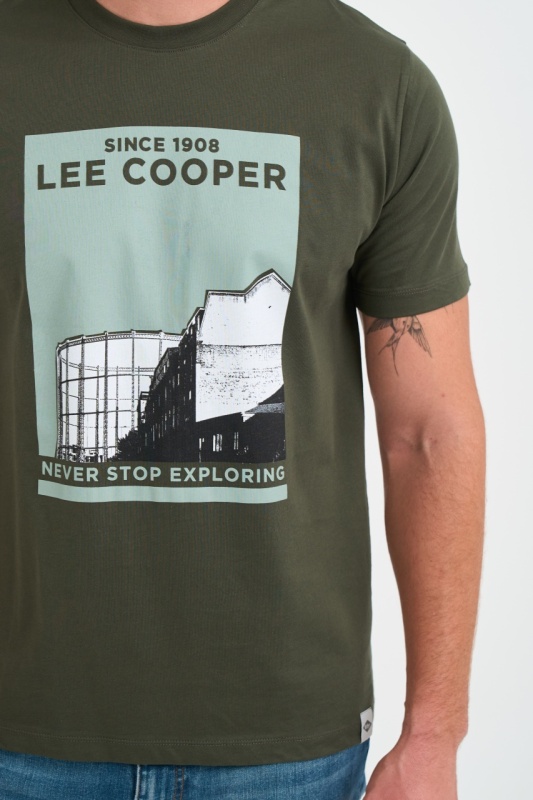 Lee Cooper - Tricou barbat cu imprimeu logo - Img 3