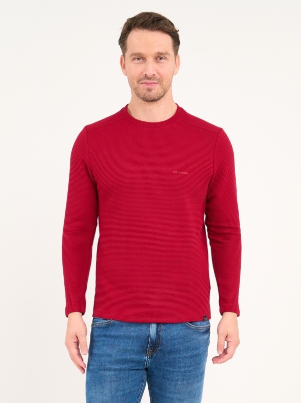 Lee Cooper - Tricou barbat cu maneca lunga de culoare uniforma - Img 6