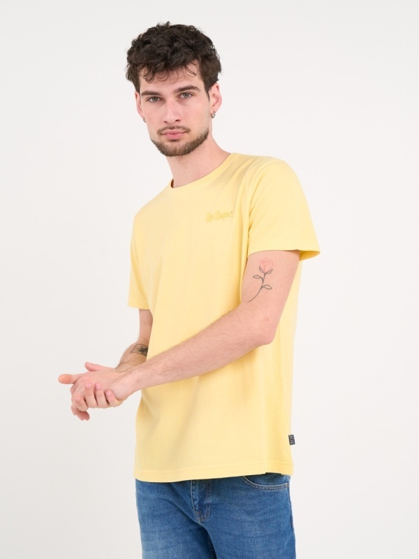 Lee Cooper - Tricou barbat cu maneca scurta de culoare uniforma - Img 4