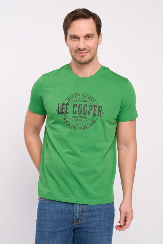 Lee Cooper - Tricou barbat cu maneca scurta si model logo text
