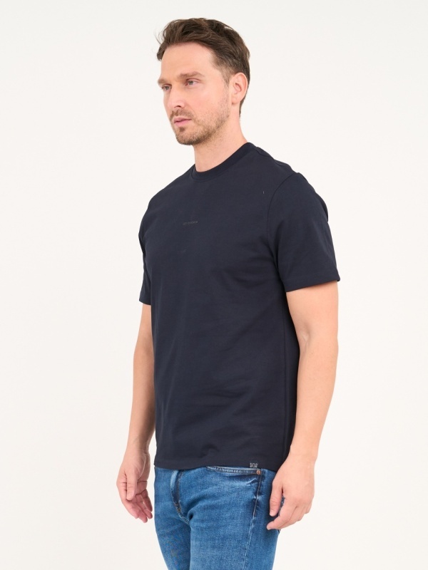Lee Cooper - Tricou barbat de culoare uniforma cu detalii logo - Img 5