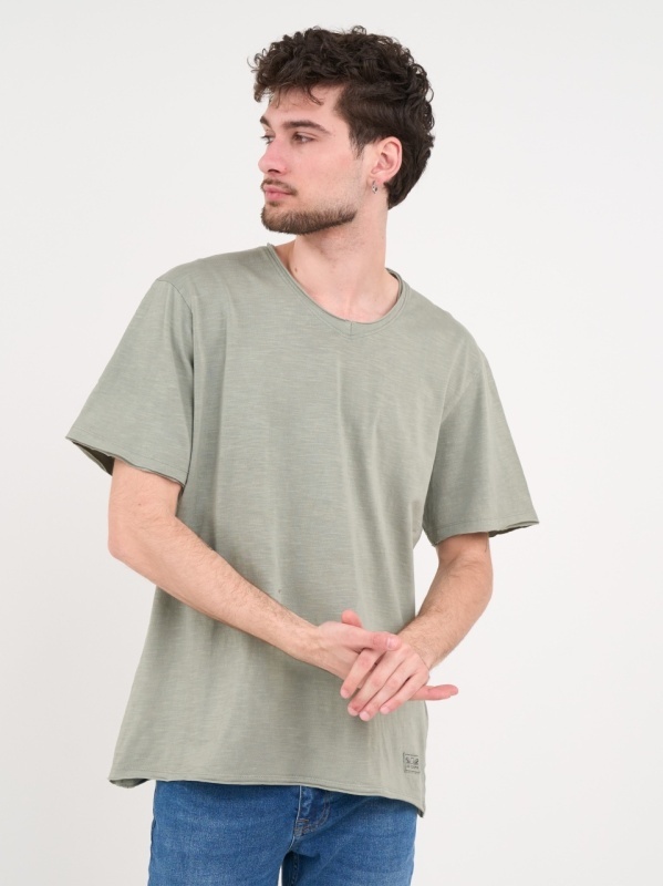 Lee Cooper - Tricou barbat de culoare uniforma cu detalii - Img 6