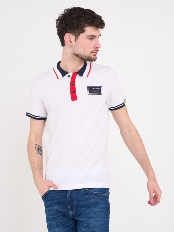 Lee Cooper - Tricou barbat polo cu detalii logo - Img 5
