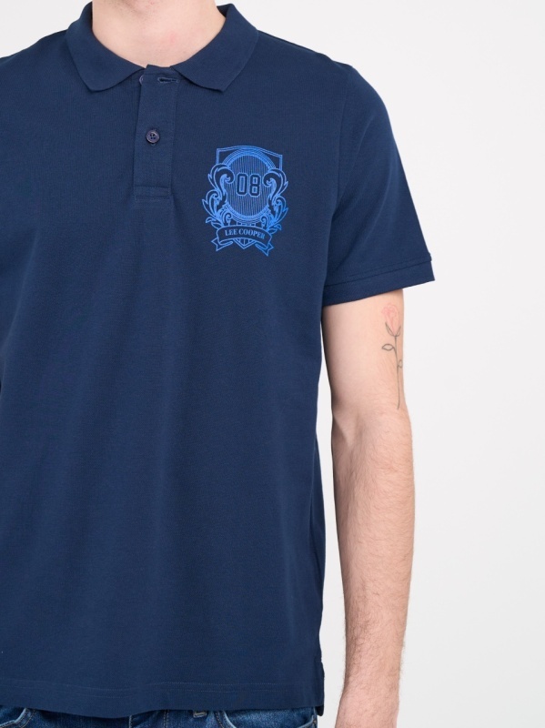 Lee Cooper - Tricou barbat polo cu imprimeu logo - Img 2
