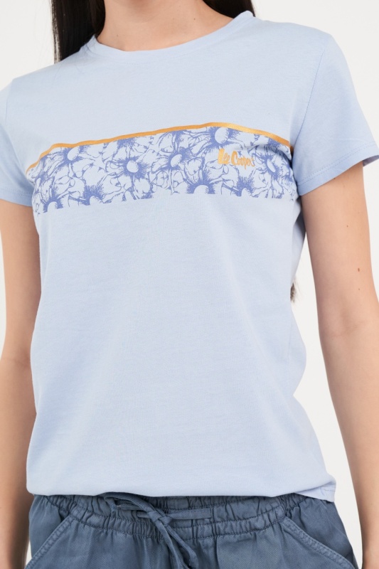 Lee Cooper - Tricou dama cu imprimeu floral cu logo - Img 4