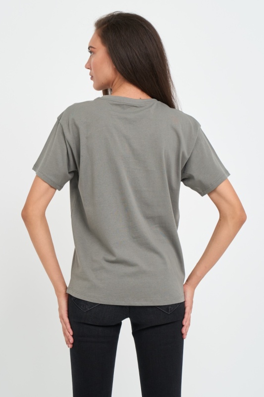 Lee Cooper - Tricou dama cu imprimeu logo - Img 2