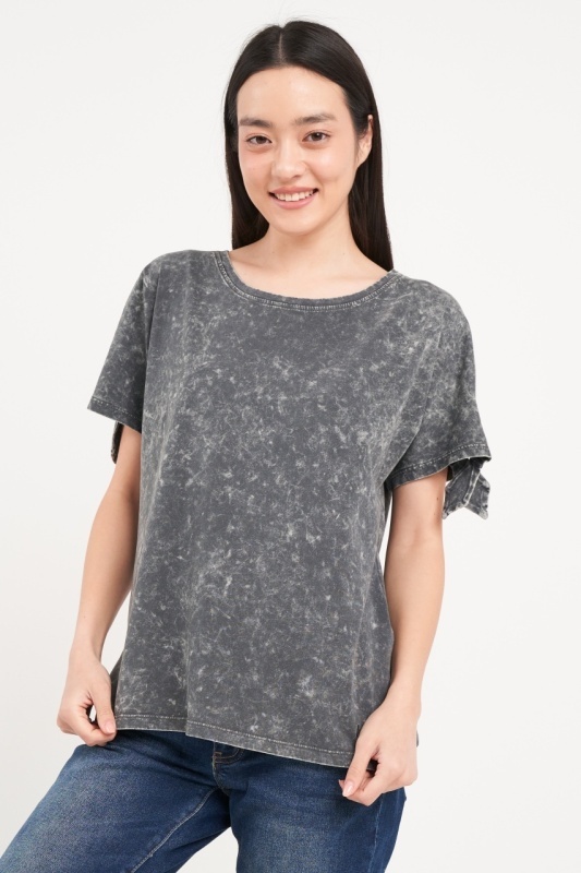 Lee Cooper - Tricou dama cu maneca scurta de culoare uniforma - Img 5