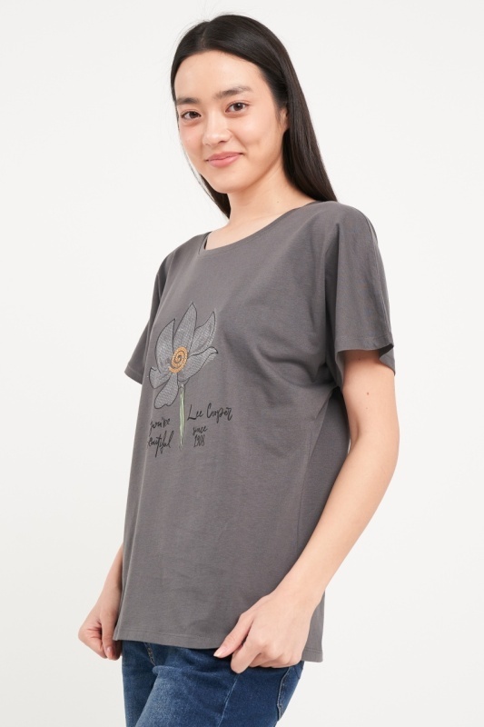 Lee Cooper - Tricou dama maneca scurta si detalii grafice - Img 4