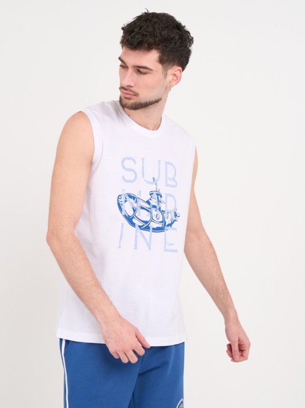 Lee Cooper - Tricou fara maneci cu imprimeu grafic - Img 7