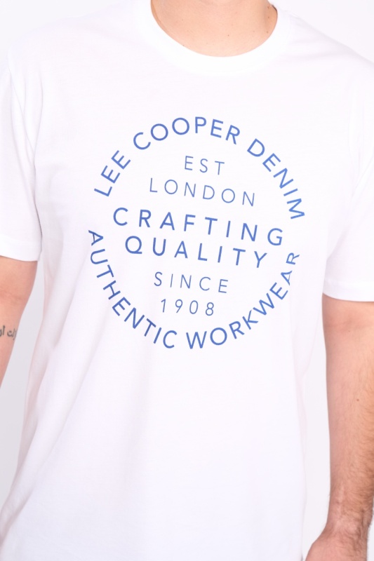 Lee Cooper - Tricou maneca scurta barbat cu detalii text logo - Img 4