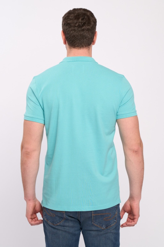 Lee Cooper - Tricou polo barbat maneca scurta cu logo - Img 3