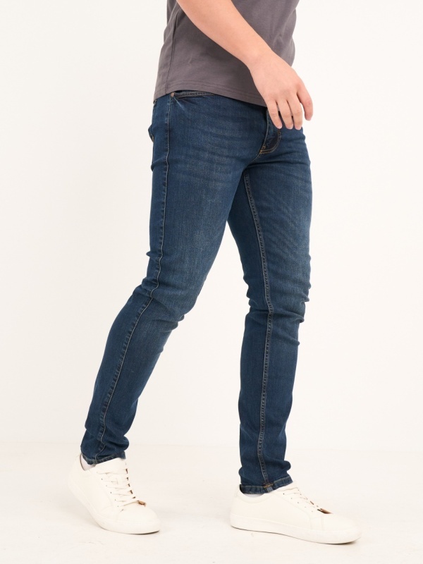 Timeout - Blugi barbat slim cu aspect decolorat - Img 7