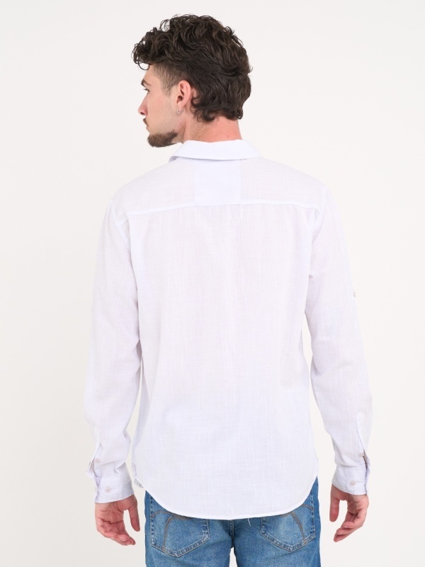 Timeout - Camasa barbat de culoare uniforma cu logo - Img 2