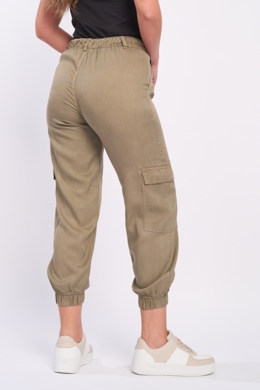 Timeout - Pantaloni lungi dama cu buzunare de culoare uniforma - Img 6