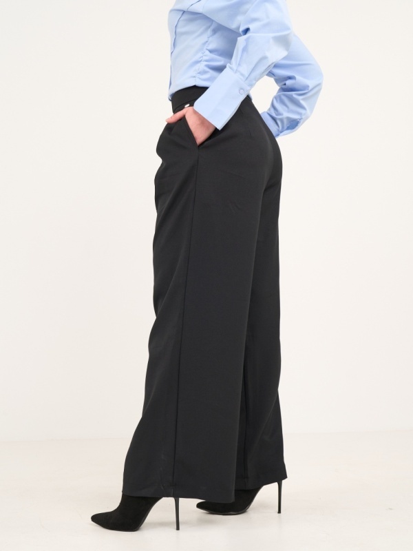 Timeout - Pantaloni lungi dama cu buzunare de culoare uniforma - Img 6