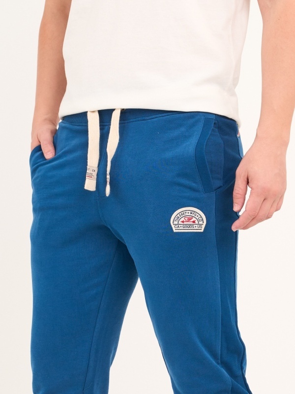 Timeout - Pantaloni sport barbat cu detalii logo - Img 3