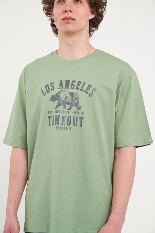 Timeout - Tricou barbat cu imprimeu logo - Img 4