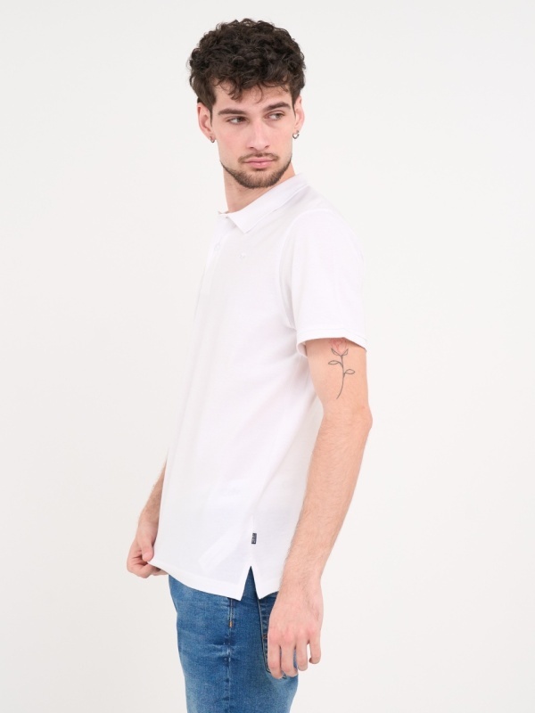 Timeout - Tricou barbat polo de culoare uniforma cu logo - Img 4
