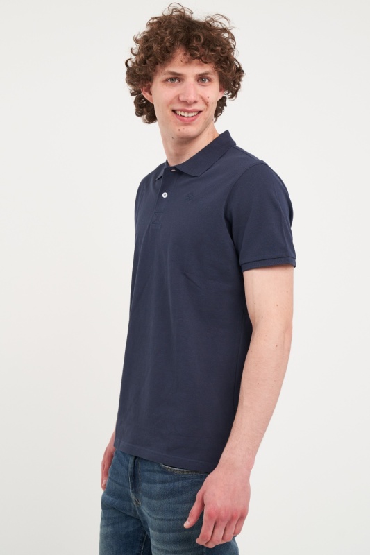 Timeout - Tricou barbat polo de culoare uniforma - Img 5