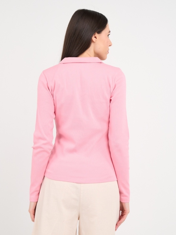 Timeout - Tricou dama cu maneca lunga de culoare uniforma - Img 4