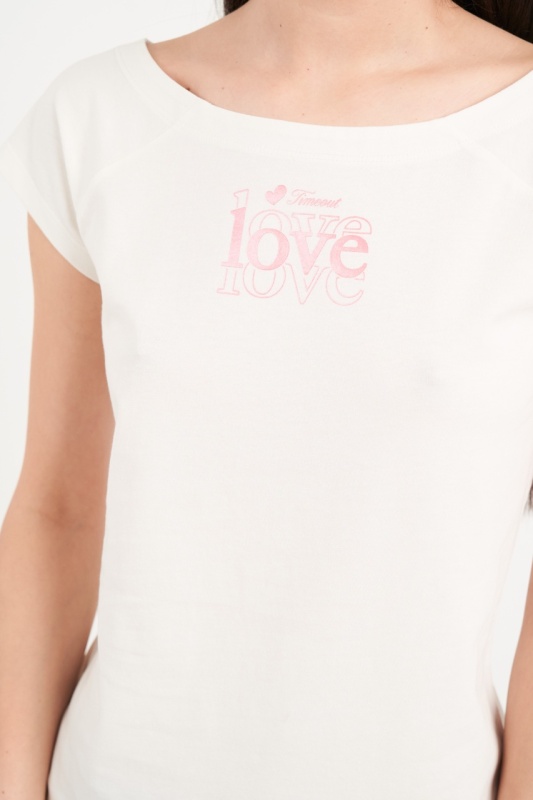 Timeout - Tricou dama cu maneca scurta de culoare uniforma - Img 3