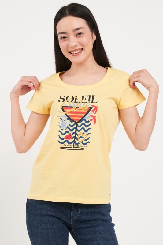 Timeout - Tricou dama cu maneca scurta si imprimeu grafic - Img 6