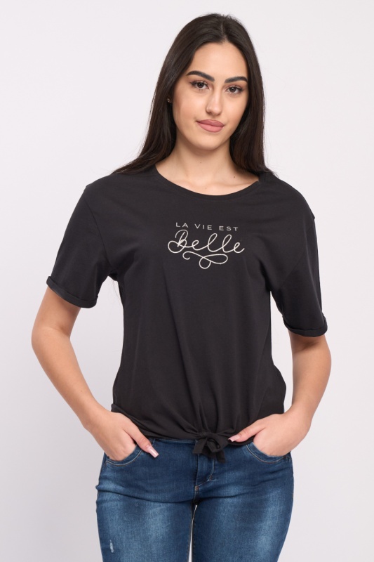 Timeout - Tricou maneca scurta dama cu imprimeu text
