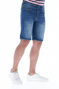 Kenvelo - Bermude din denim cu aspect decolorat