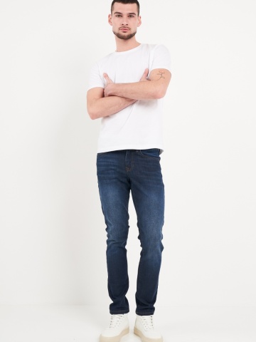 Kenvelo - Blugi barbat slim cu aspect decolorat - Img 2