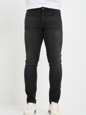 Kenvelo - Blugi barbat slim de culoare inchisa usor decolorati