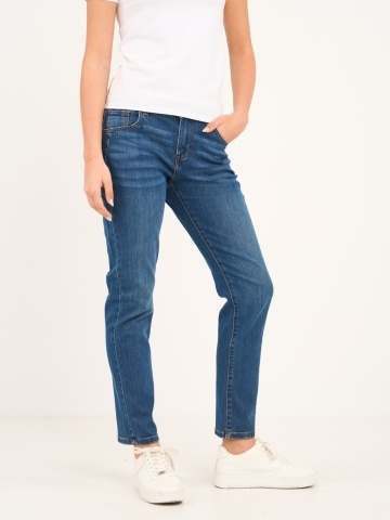 Kenvelo - Blugi dama boyfriend cu aspect decolorat - Img 5