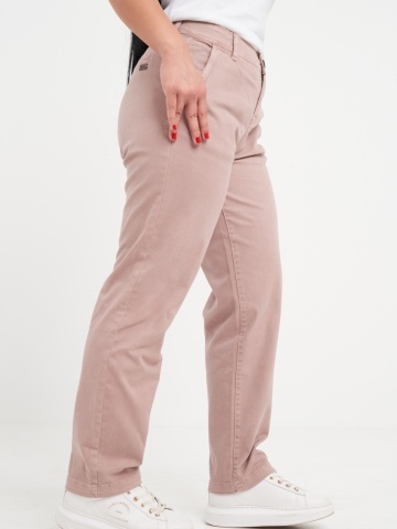 Kenvelo - Pantaloni lungi dama de culoare uniforma cu buzunare - Img 3