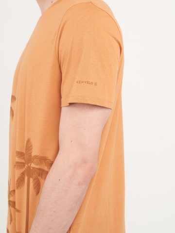 Kenvelo - Tricou barbat cu maneca scurta si imprimeu grafic - Img 3