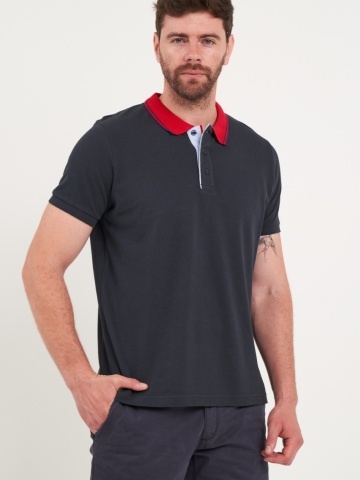Kenvelo - Tricou barbat polo de culoare uniforma - Img 4